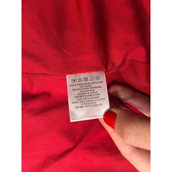 Meshki Red Strapless Maxi Dress - Picture 11 of 11